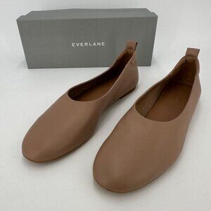 Everlane The Italian Leather Day Glove Flats in Tan (Nude) sz 9.5 Women's Career
